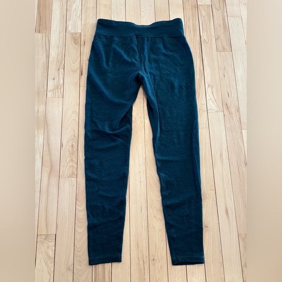 Smartwool Classic Merino Wool Thermal Leggings Twilight Blue Heather Small - Picture 5 of 7